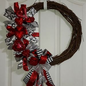 Grapevine Wreath for Valentine's